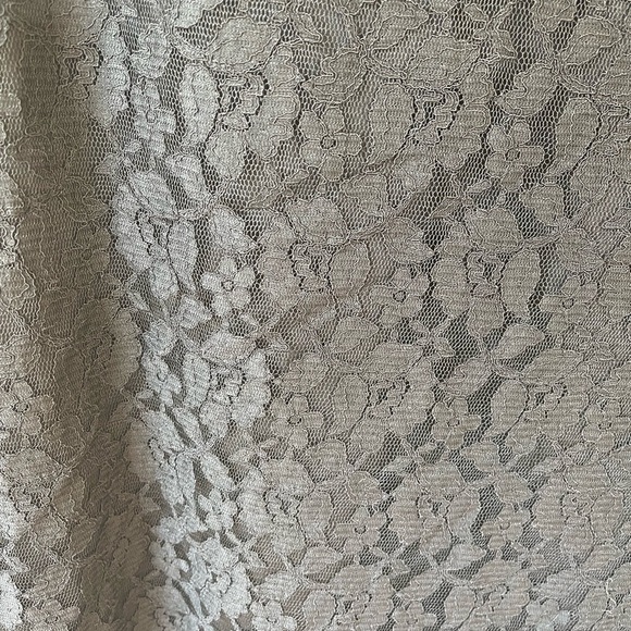 🆕H &‎ M divided lace overlay ladies dress-NWT-size 8-sheath-flared sleeves-mini - Picture 9 of 16